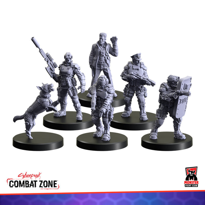 Monster Fight Club 45006 Cyberpunk Red Combat Zone Lawmen Faction Starter Box