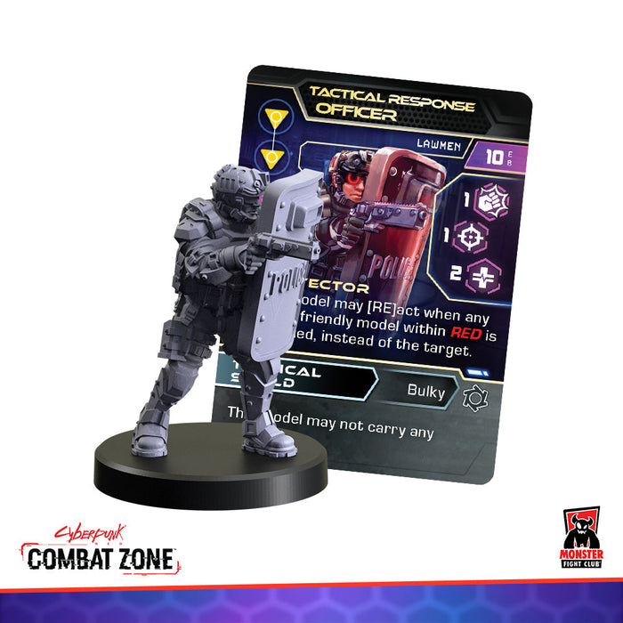 Monster Fight Club 45006 Cyberpunk Red Combat Zone Lawmen Faction Starter Box