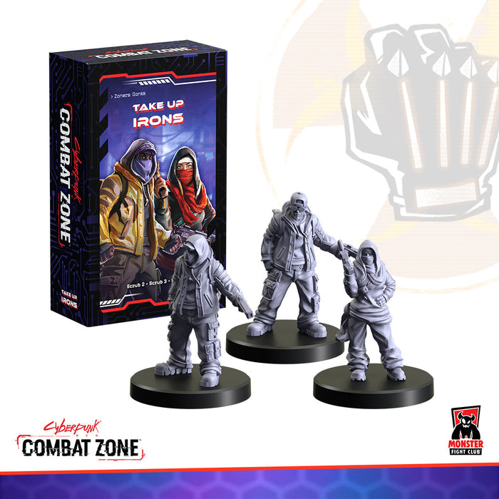 Monster Fight Club 45117 Cyberpunk Red Combat Zone Take Up Irons Expansion (Zoners Gonks)