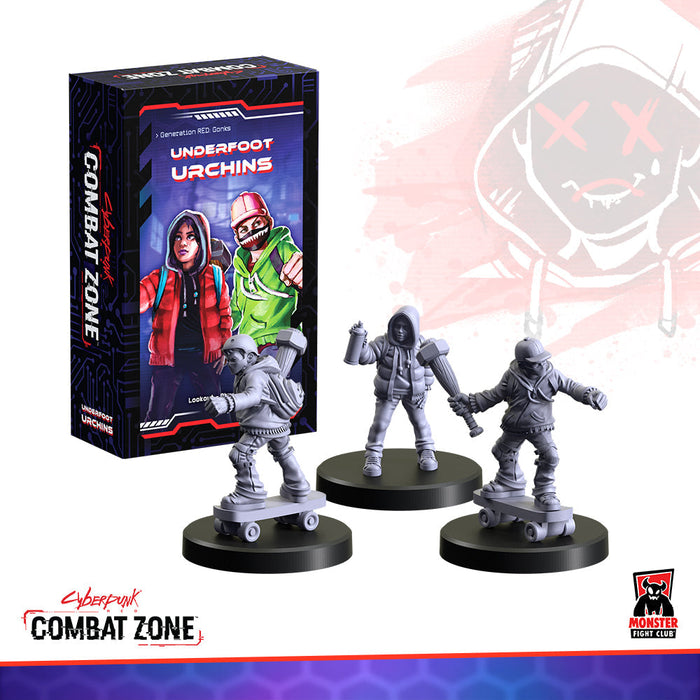 Monster Fight Club 45119 Cyberpunk Red Combat Zone Underfoot Urchins Expansion (Gen Red Gonks)