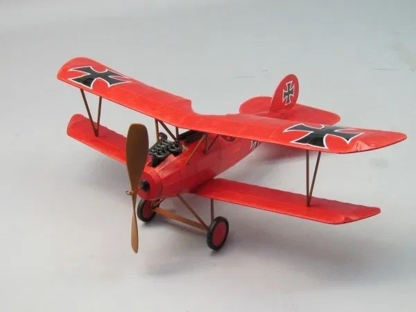 Dumas #232 Plane Kit: 18" Albatros D.V - Rubber Powered Flying Model