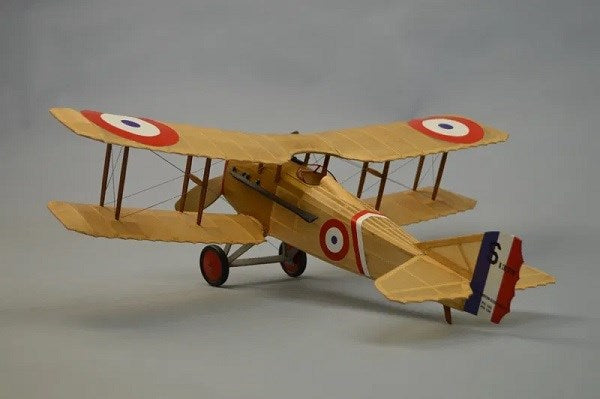 Dumas #238 Plane Kit: 18" SPAD S.VII - Rubber Powered Flying Model