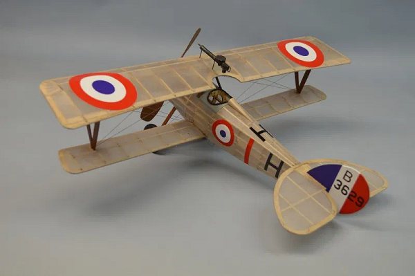 Dumas #242 Plane Kit: 18" Nieuport 27 - Rubber Powered Flying Model