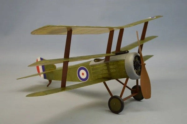 xDumas #241 Plane Kit: 18" Sopwith Triplane - Rubber Powered Flying Model