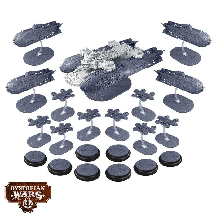 Warcradle DWA120013 Dystopian Wars: Destiny Battlefleet Set (8857501335789)