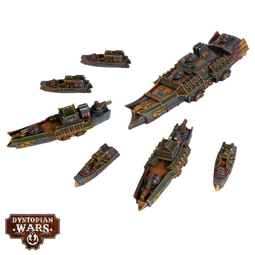 Warcradle DWA220001 Dystopian Wars: Ning Jing Battlefleet Set (8857502089453)