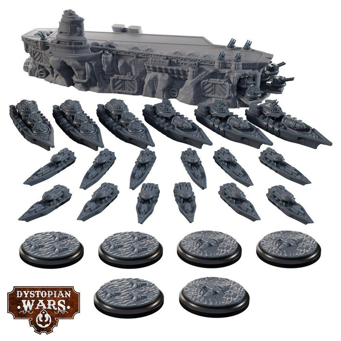 Warcradle DWA250008 Dystopian Wars: Ice Maiden Battlefleet Set