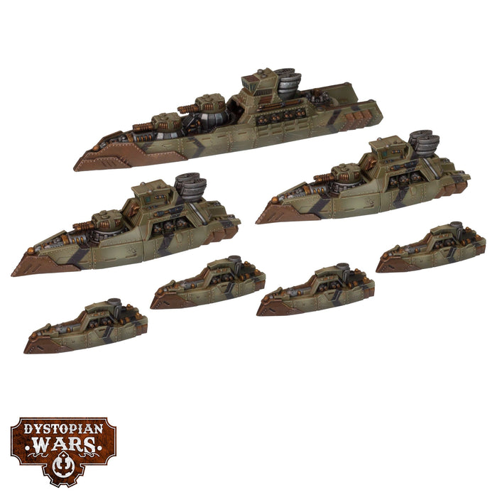 Warcradle DWA250011 Dystopian Wars: Ragnarok Battlefleet Set