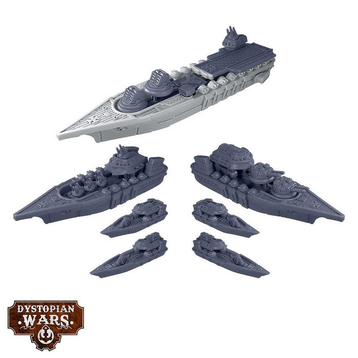 Warcradle DWA250017 Dystopian Wars: Falkenstein Battlefleet Set