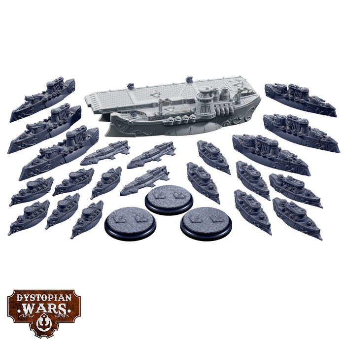 Warcradle DWA260009 Dystopian Wars: Minerva Battlefleet Set