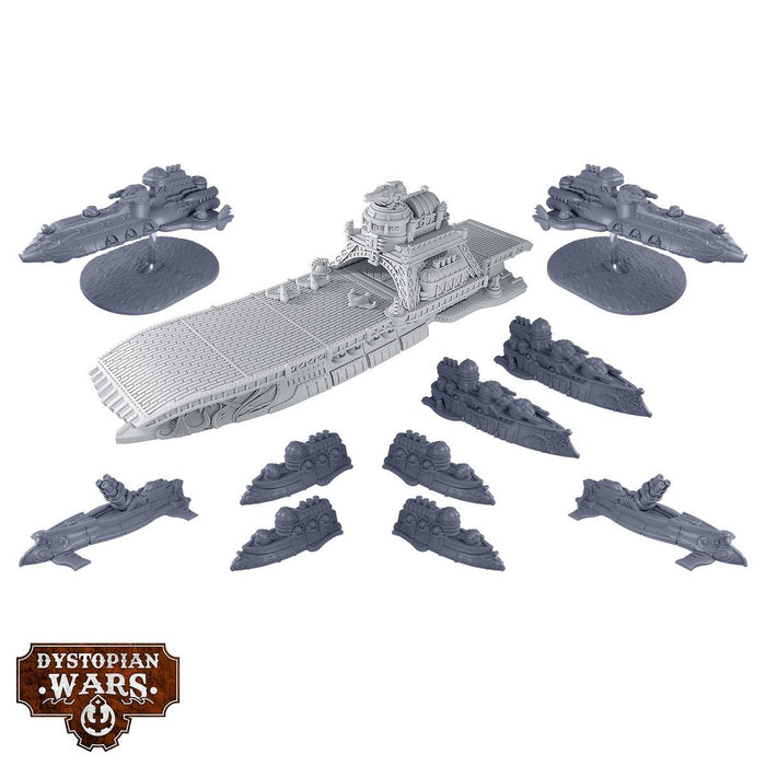 Warcradle DWA260011 Dystopian Wars: Couronne Battlefleet Set