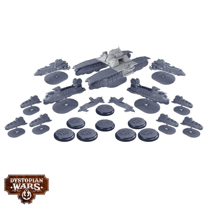 Warcradle DWA260012 Dystopian Wars: Vauban Battlefleet Set