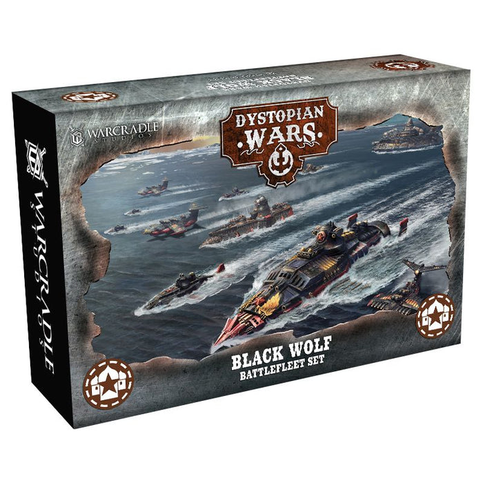 Warcradle DWA270004 Dystopian Wars: Black Wolf Battlefleet Set