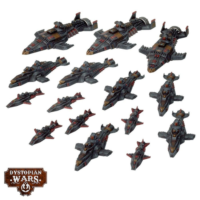 Warcradle DWA270005 Dystopian Wars: Akula Battlefleet Set