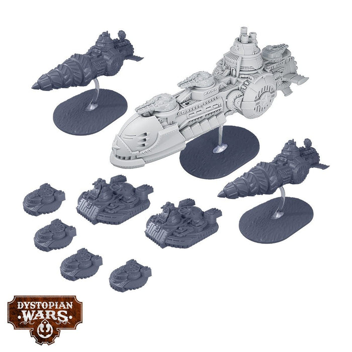 Warcradle DWA270016 Dystopian Wars: Khodynka Battlefleet Set