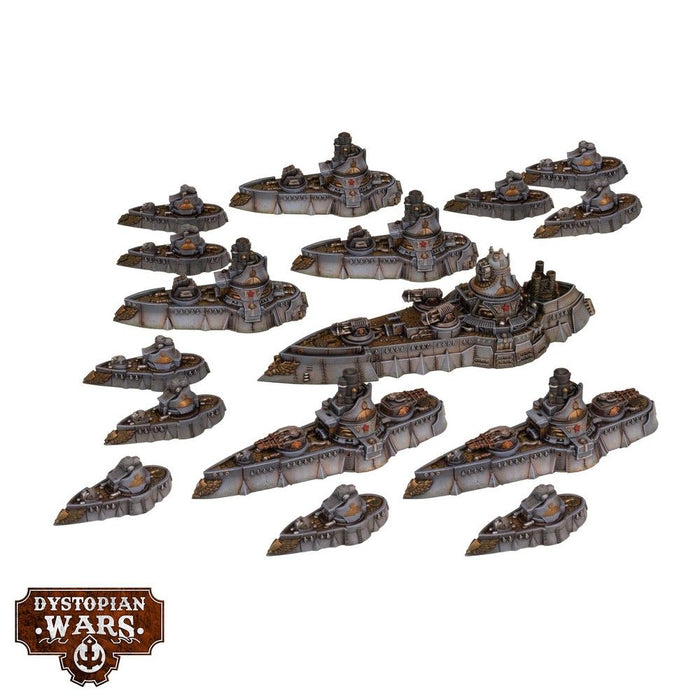 Warcradle DWA990005 Dystopian Wars: Hunt for the Prometheus - Two Player Starter Set - English