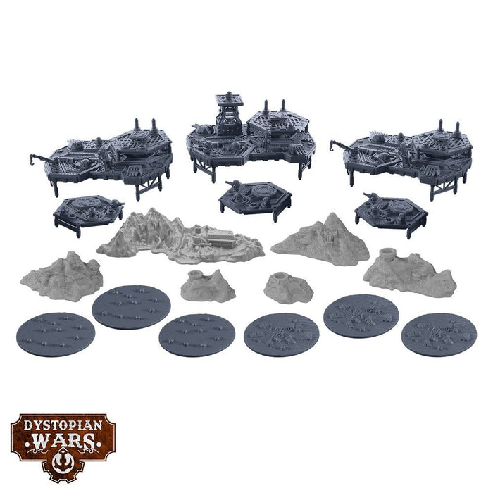 Warcradle DWA990028 Dystopian Wars: Cyclone of Shadows Campaign Set