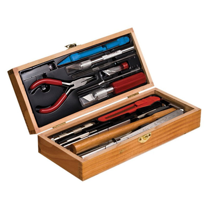 Excel 44289 Deluxe Tools Set w/Wooden Box