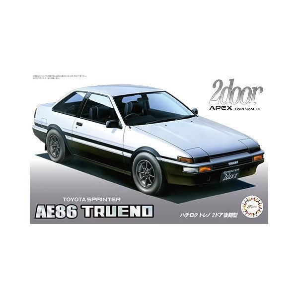 Fujimi 046488 1/24 '85 Toyota Sprinter Trueno (AE86) 2-Door APEX Twincam 16 (Late)