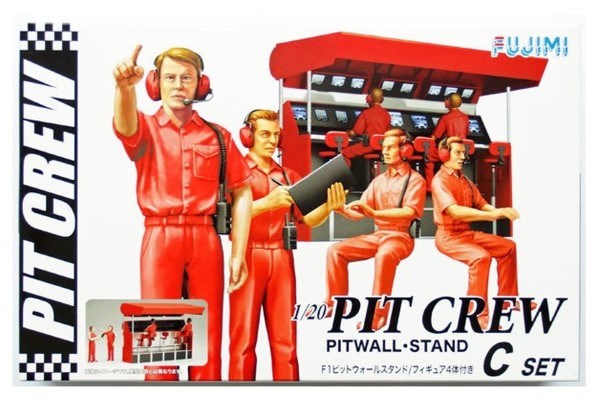 Fujimi 116587 1/20 Pit Crew Set C - Pitwall Stand