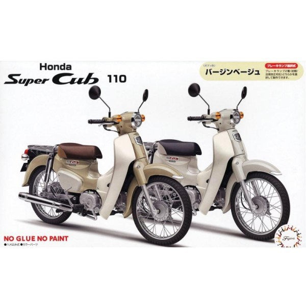 Fujimi 141985 1/12 Honda Super Cub 110 (Virgin Beige) - Snap Kit