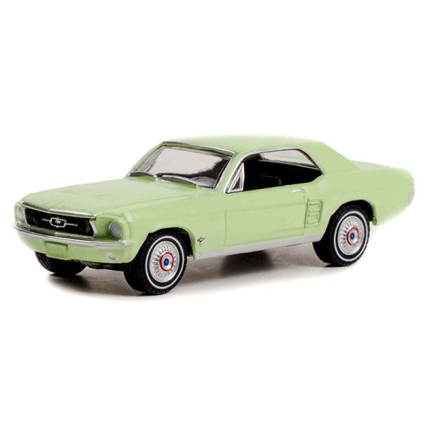 GreenLight 30353 1/64 1967 Ford Mustang Coupe (Limelite Green) - "She Country Special" Goodro Ford