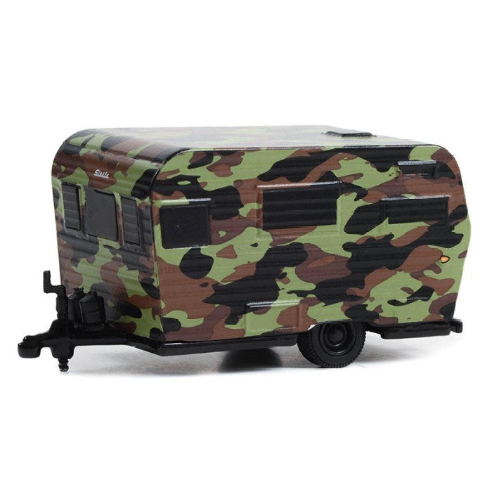 GreenLight 34130-B 1/64 1958 Siesta Travel Trailer (Camouflage)