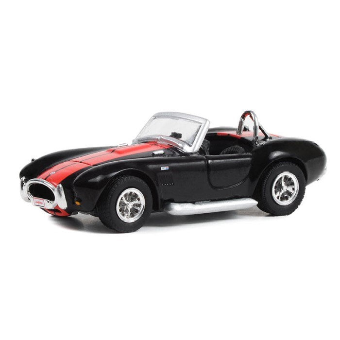 GreenLight 37270-A 1/64 1965 Shelby Cobra 427 (Black w/Red Stripes) - Lot #3002