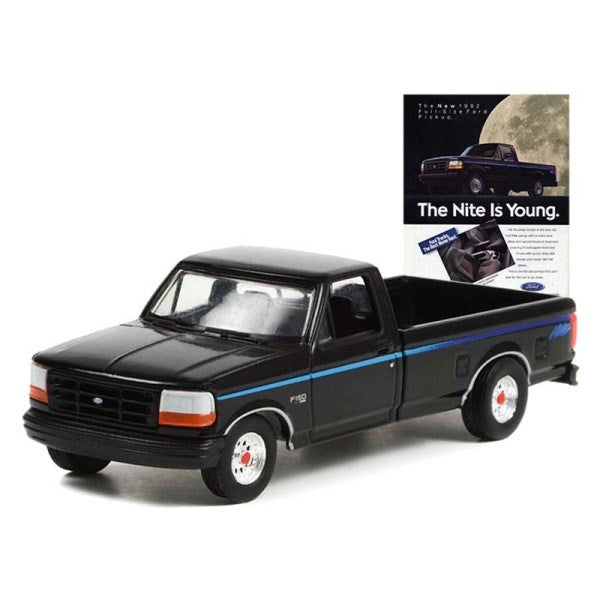 GreenLight 39100-F 1/64 1992 Ford F-150 Pickup (Nite Edition) - "The Nite is Young"