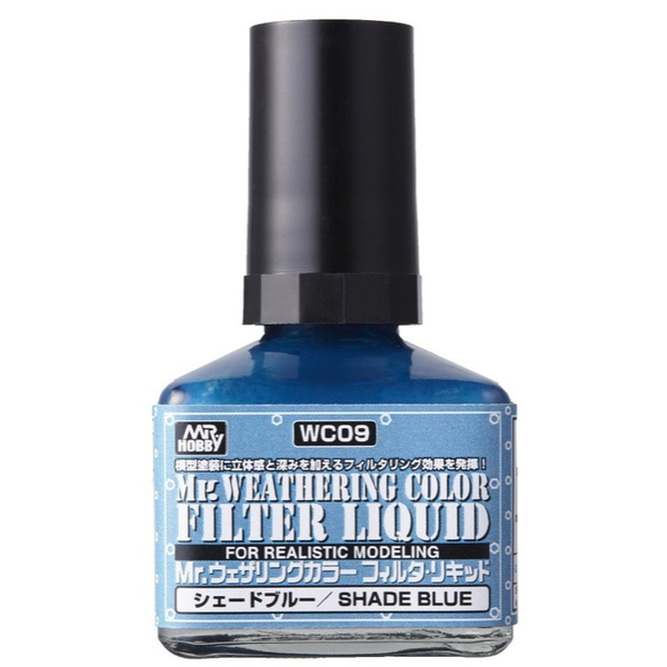Gunze WC09 Mr. Weathering Color Filter Liquid Shade Blue