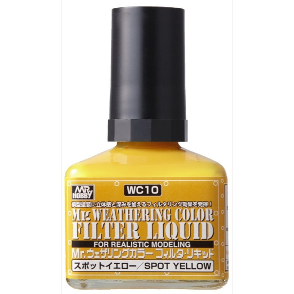 Gunze WC10 Mr. Weathering Color Filter Liquid Spot Yellow