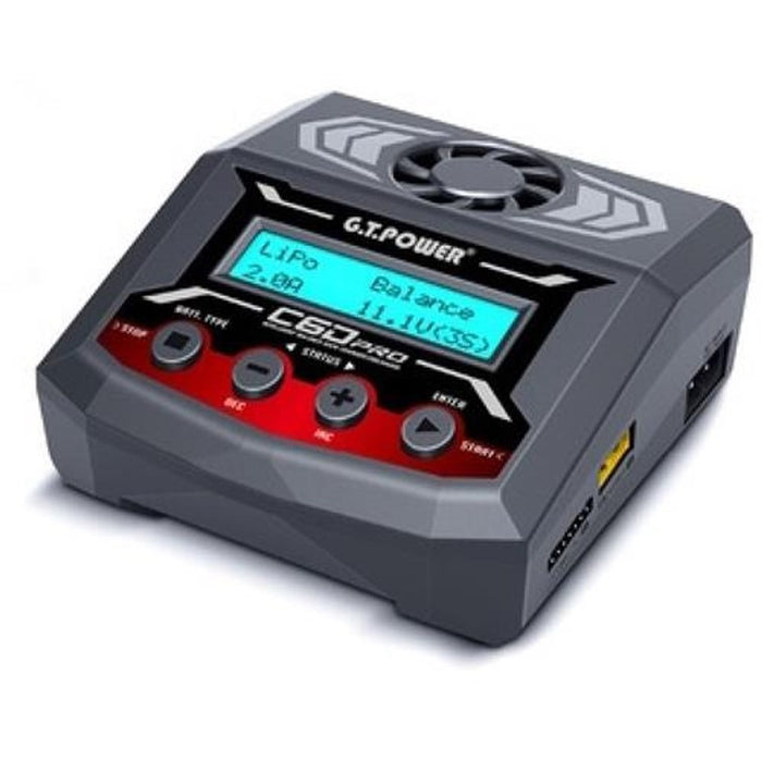 GT Power GT-C6DPRO C6D PRO Charger 12A 100W Charge 1-6S Lithium 1-15 cell Ni-mh/NiCad Pb 2-20v Discharge 5W or 300W in FB-DIS mode  BT control via APP. Input AC100-240V DC11-26V