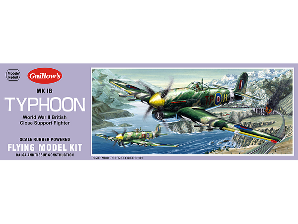 Guillows #906 1/28 Hawker Typhoon Mk 1B - Balsa Flying Kit