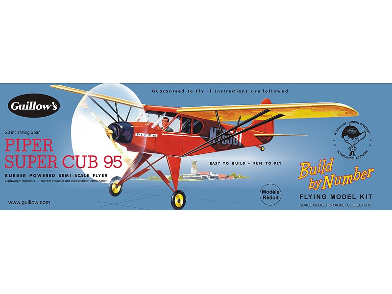 Guillows #602 20" Piper Super Cub 95 - Balsa Flying Kit