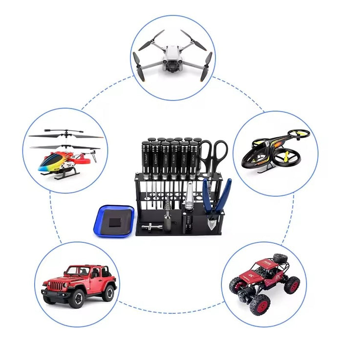 Helios - 18 Hole RC Tool Storage Rack / Stand (Tool Organiser)