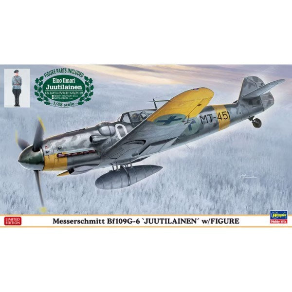 Hasegawa 07494 1/48 Messerschmitt Bf 109G-6 'Juutilanen' with Figure