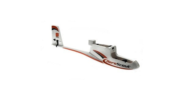 HobbyZone HBZ3801 Fuselage with Elevator/Rudder Servos: AeroScout