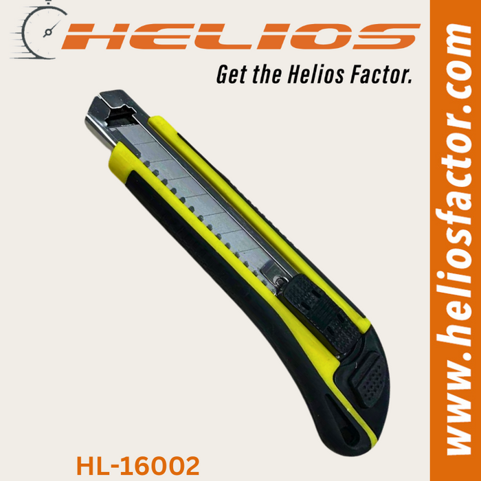 Helios - Rubber Grip 18mm Craft Pocket Snap BladeOff Knife