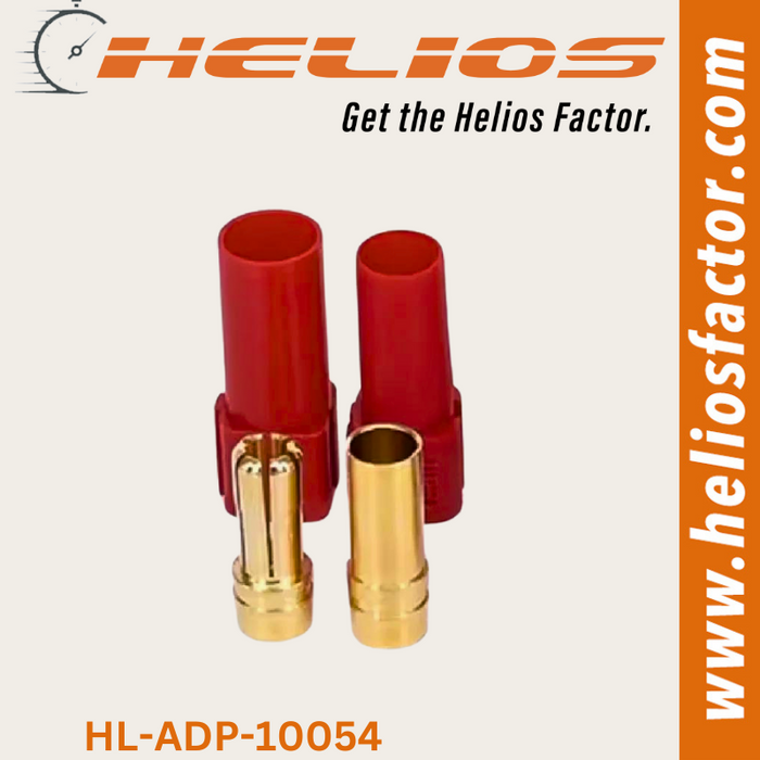 Helios - Connector - Red 6mm Bullet Banana(Male) To 6mm Bullet Banana(Female)