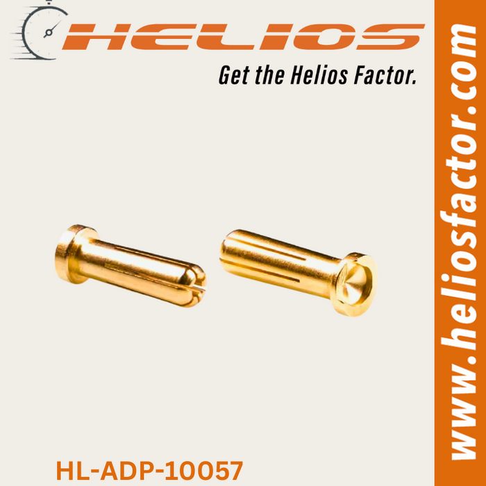 Helios - Connector - 5mm Banana Plug Male Bullet  (Pair)