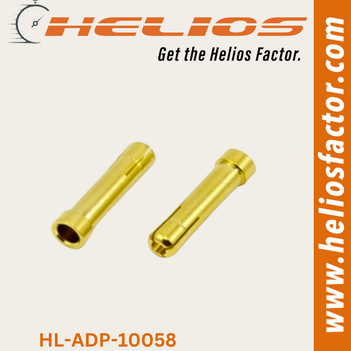 Helios - Connector - 4mm to 5mm Gold Bullet (Pair)