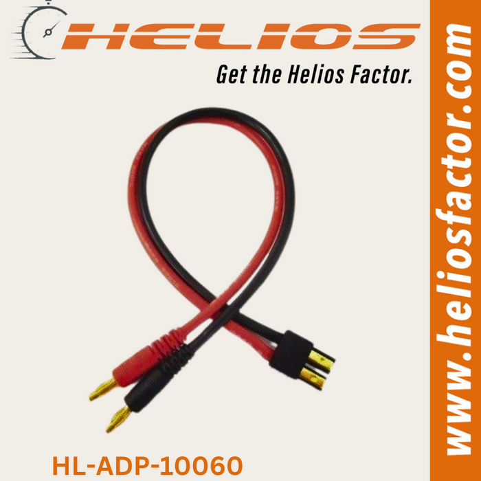 Helios - Adapter Lead / Charge Cable Traxxas Charge Lead with 4mm Banana Plugs