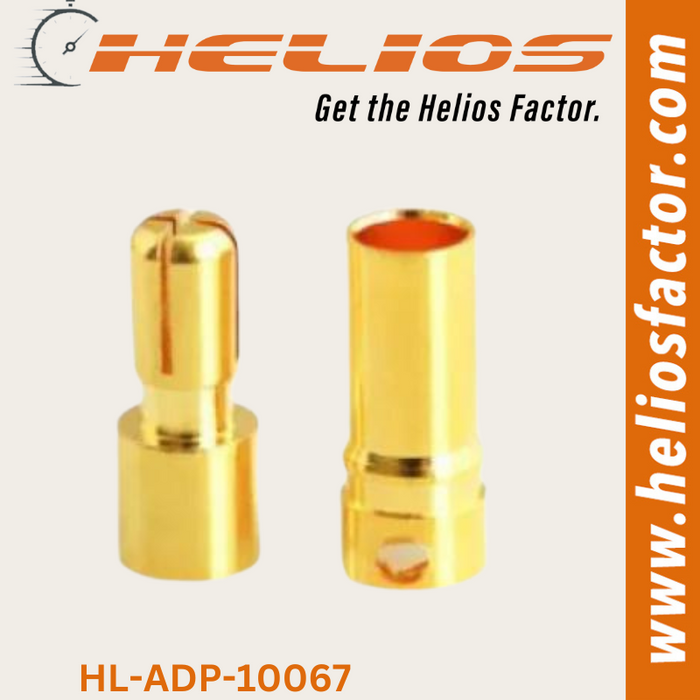 Helios - Connector - 3.5mm Gold Banana Bullet Plug Pair (Male/Female)