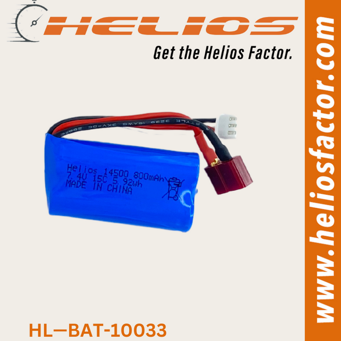 Helios - 7.4v 800Mah 15C li Ion Battery