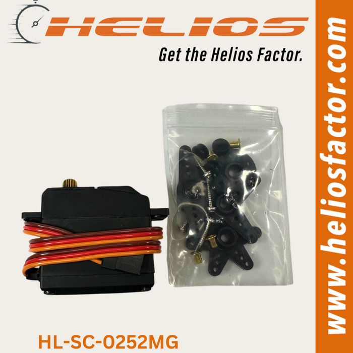 Helios - Waterproof Servo - 13kg - 0.14sec Digital Iron Core Metal Gear (Exceeds Savox SC-0252MG Specs)