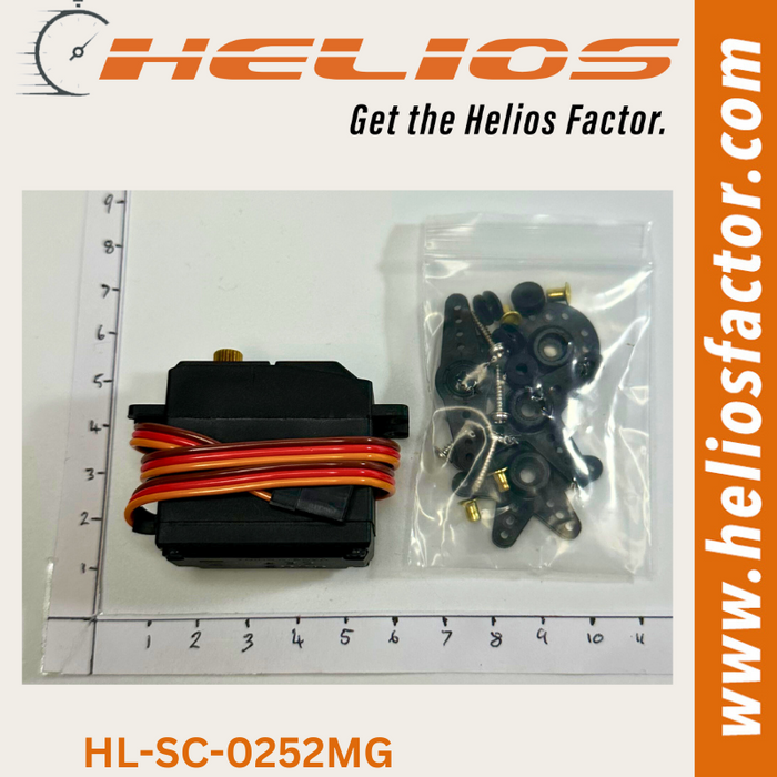 Helios - Waterproof Servo - 13kg - 0.14sec Digital Iron Core Metal Gear (Exceeds Savox SC-0252MG Specs)