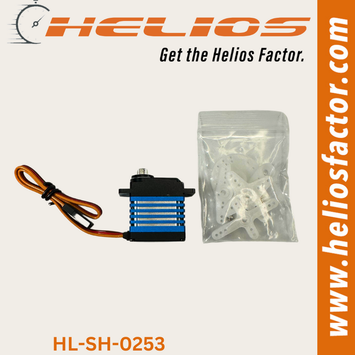 Helios - Micro Digital Servo 2.5kg - 0.048sec Metal Gear (Exceeds Savox SH-0253 Specs)