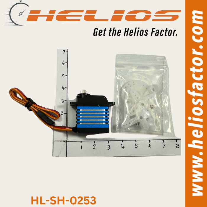 Helios - Micro Digital Servo 2.5kg - 0.048sec Metal Gear (Exceeds Savox SH-0253 Specs)