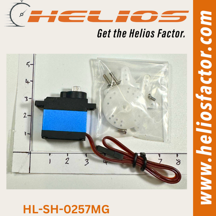 Helios - Micro Servo 2.5KG/0.09Sec - High Speed - Digital - Alloy (Exceeds Savox SH-0257MG Specs)