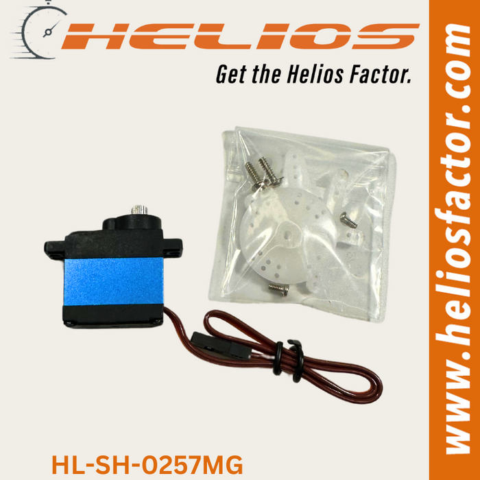 Helios - Micro Servo 2.5KG/0.09Sec - High Speed - Digital - Alloy (Exceeds Savox SH-0257MG Specs)